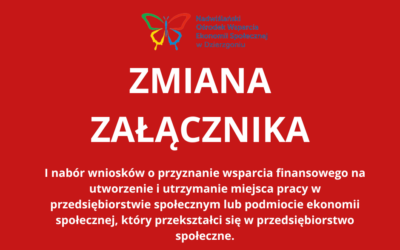 Zmiana Załącznik nr 2 – Biznesplan część finansowa