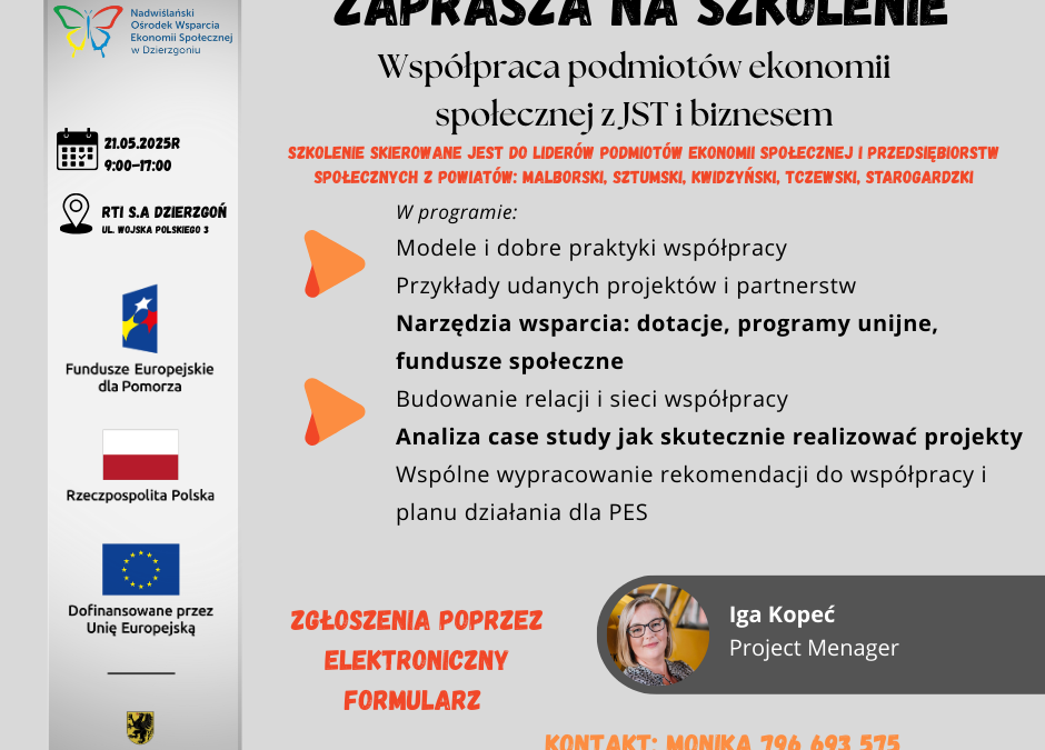 Współpraca podmiotów ekonomii społecznej z JST i biznesem