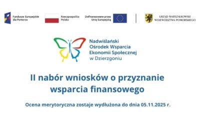 Informacja dotycząca wydłużenia oceny merytorycznej w II naborze