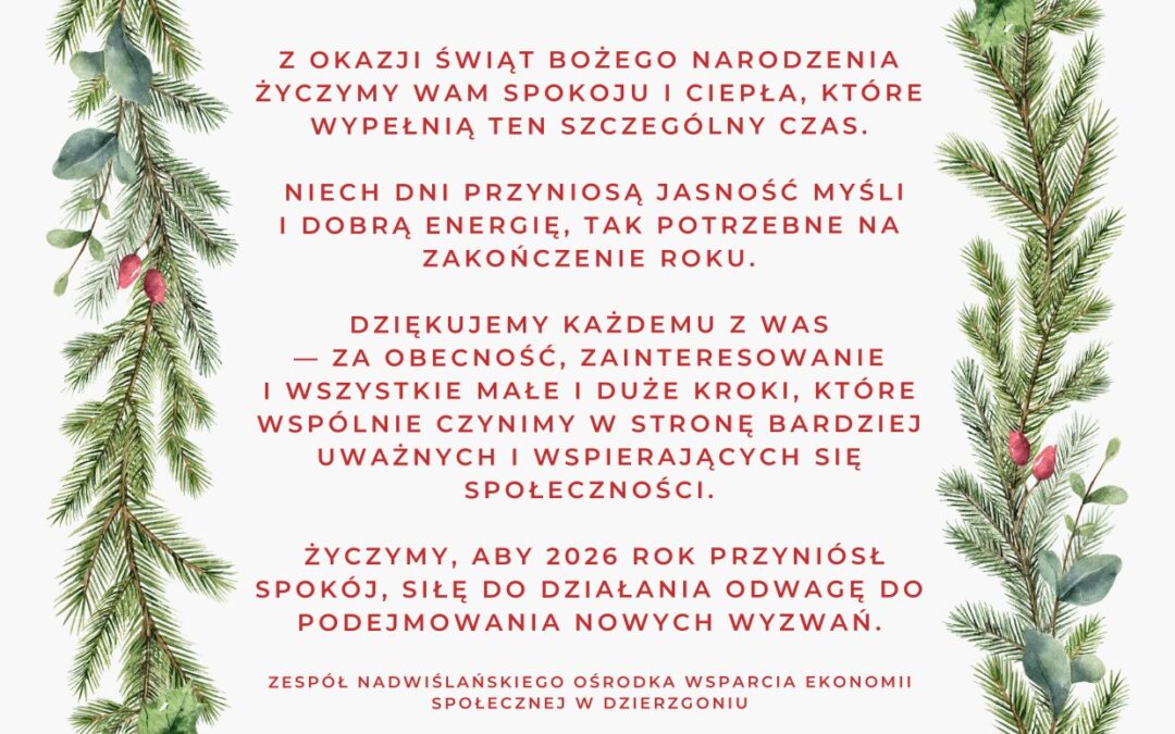 Wesołych Świąt Bożego Narodzenia 2025!