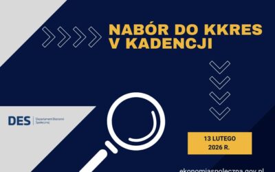 Nabór kandydatów do Krajowego Komitetu Rozwoju Ekonomii Społecznej V kadencji (2026–2029)