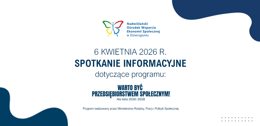 Spotkanie informacyjne „Warto być Przedsiębiorstwem Społecznym” organizowane przez NOWES