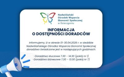 Informacja o dostępności doradców 01-30.04.2026 r